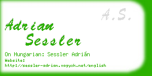 adrian sessler business card